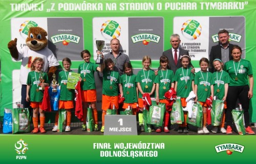 Zwycięska drużyna dziewcząt U-10 UKS Wołów (fot. A. Kraszewski)